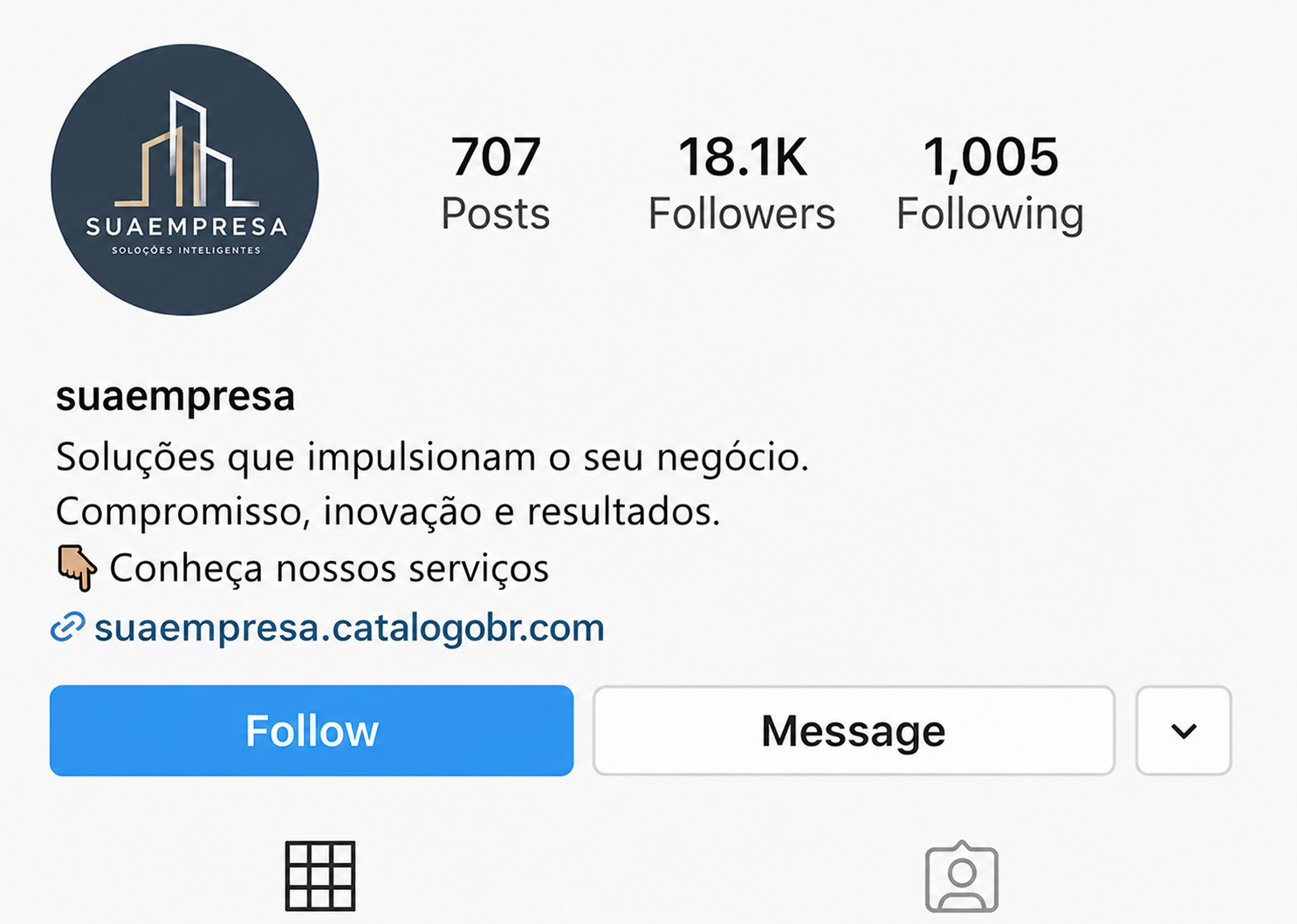 Perfil do instagram